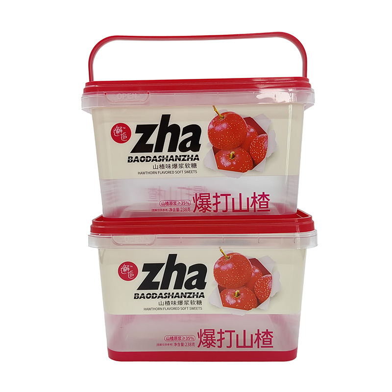Pp plastic emmer in vormlabel