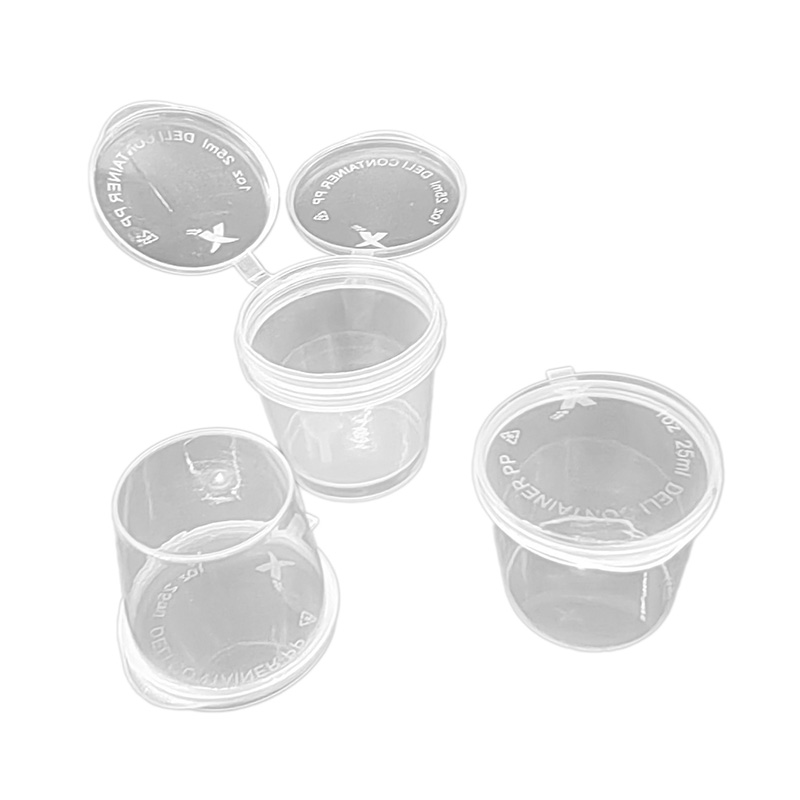 PP Plastic scharnierende sausbeker