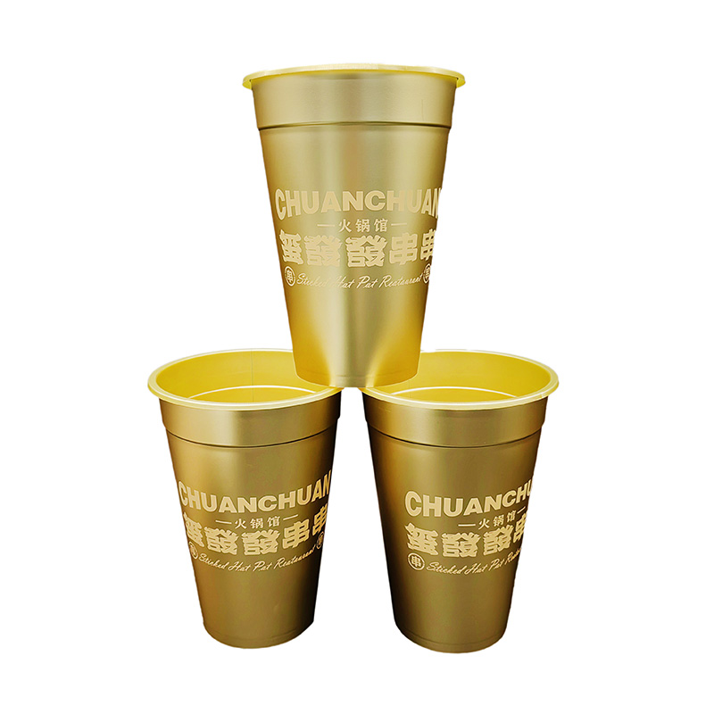 PP Plastic Smoothie Cup in Mold Label