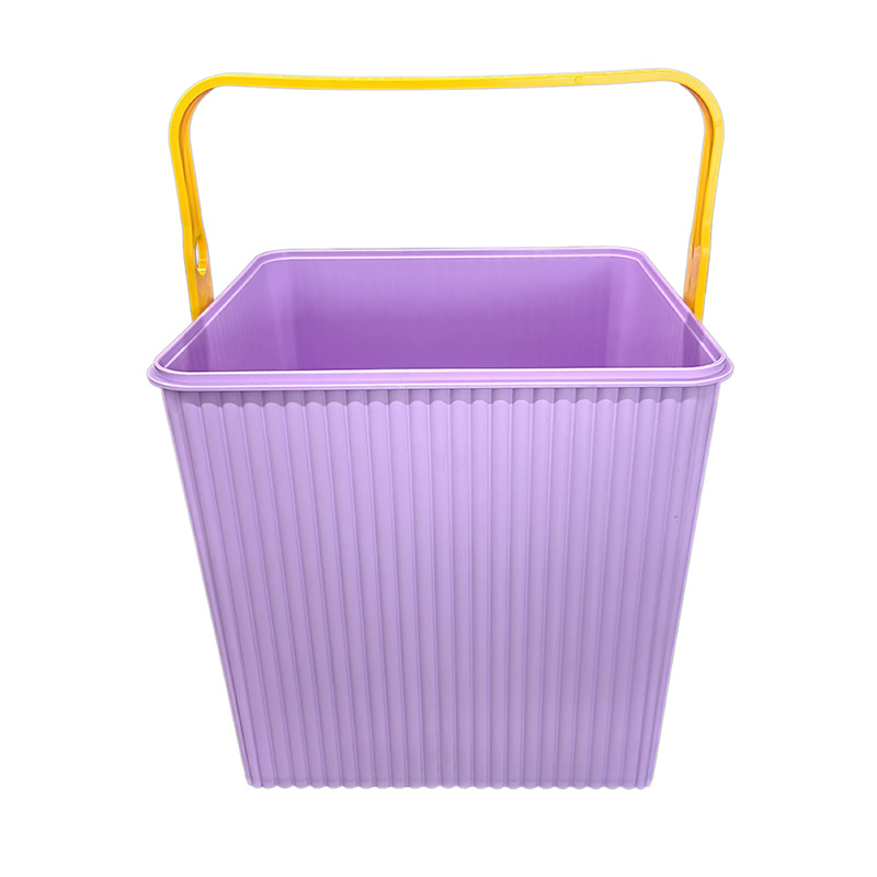 Pp plastic vierkante emmer in vormlabel